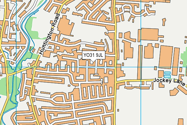 YO31 9JL map - OS VectorMap District (Ordnance Survey)