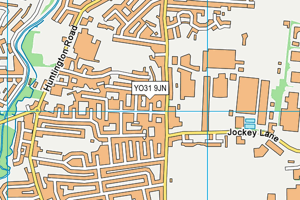YO31 9JN map - OS VectorMap District (Ordnance Survey)