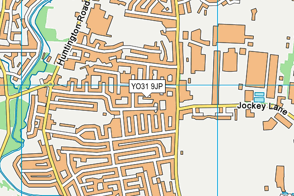 YO31 9JP map - OS VectorMap District (Ordnance Survey)