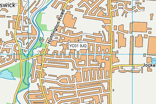 YO31 9JQ map - OS VectorMap District (Ordnance Survey)