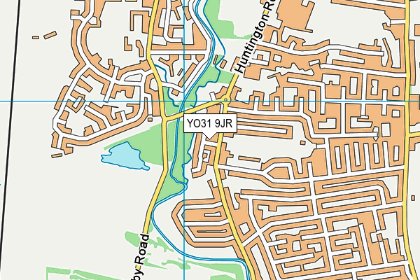 YO31 9JR map - OS VectorMap District (Ordnance Survey)