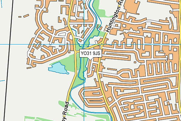 YO31 9JS map - OS VectorMap District (Ordnance Survey)