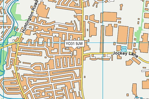 YO31 9JW map - OS VectorMap District (Ordnance Survey)