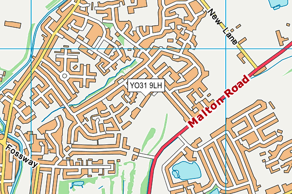 YO31 9LH map - OS VectorMap District (Ordnance Survey)