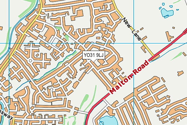 YO31 9LJ map - OS VectorMap District (Ordnance Survey)
