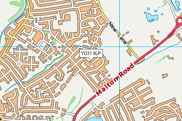 YO31 9LP map - OS VectorMap District (Ordnance Survey)