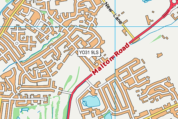 YO31 9LS map - OS VectorMap District (Ordnance Survey)