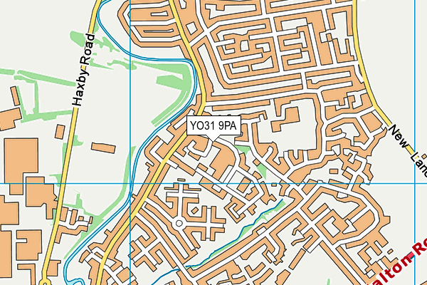 YO31 9PA map - OS VectorMap District (Ordnance Survey)