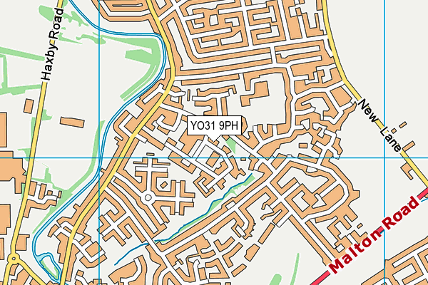 YO31 9PH map - OS VectorMap District (Ordnance Survey)