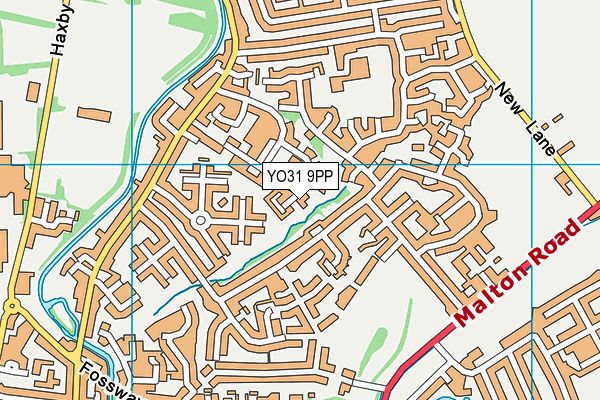 YO31 9PP map - OS VectorMap District (Ordnance Survey)