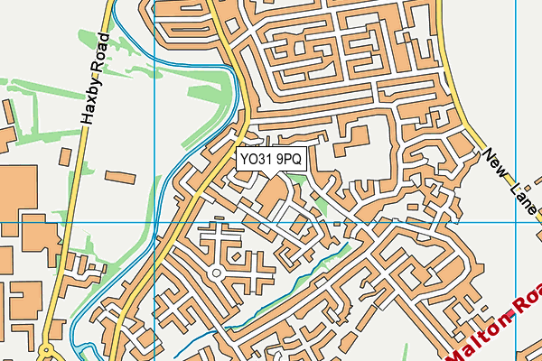 YO31 9PQ map - OS VectorMap District (Ordnance Survey)