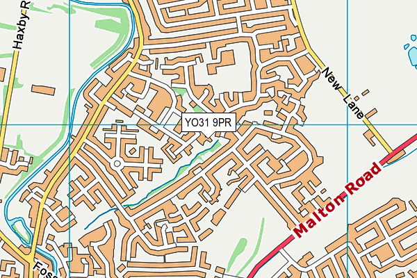 YO31 9PR map - OS VectorMap District (Ordnance Survey)