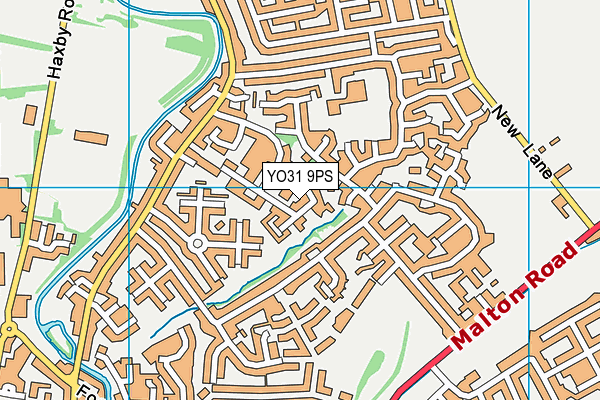 YO31 9PS map - OS VectorMap District (Ordnance Survey)