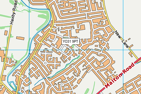 YO31 9PT map - OS VectorMap District (Ordnance Survey)