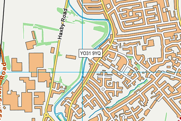 YO31 9YQ map - OS VectorMap District (Ordnance Survey)