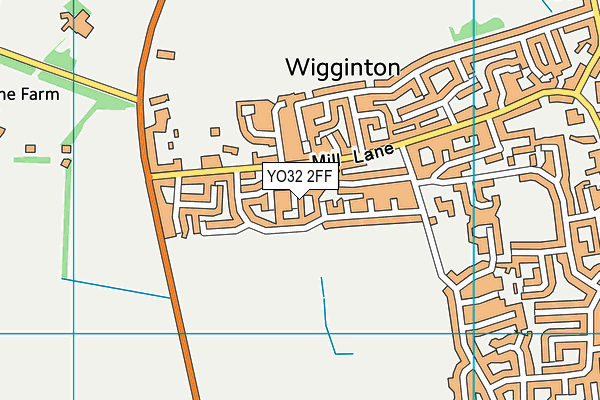 YO32 2FF map - OS VectorMap District (Ordnance Survey)