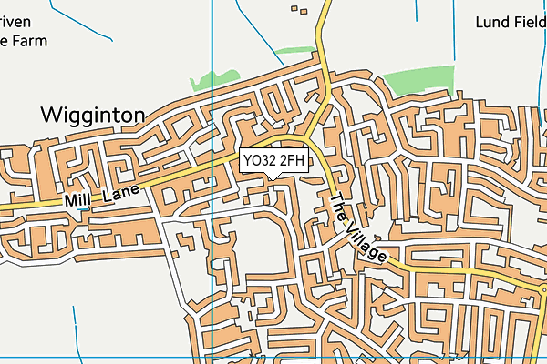 YO32 2FH map - OS VectorMap District (Ordnance Survey)