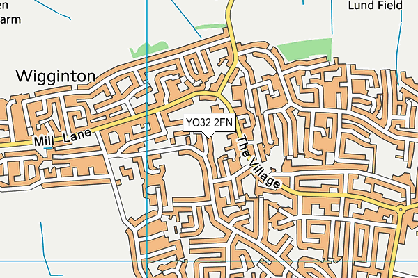 YO32 2FN map - OS VectorMap District (Ordnance Survey)