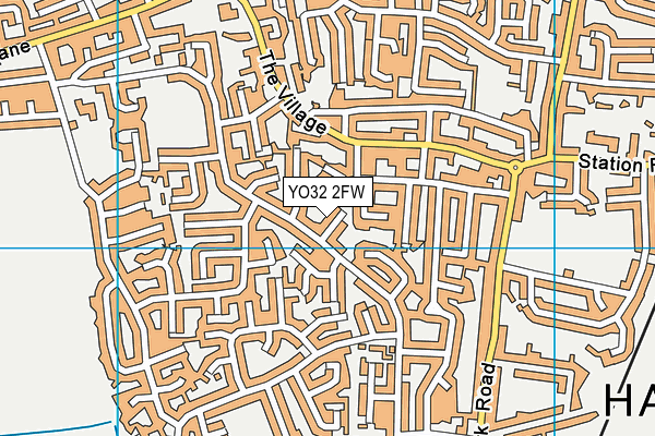 YO32 2FW map - OS VectorMap District (Ordnance Survey)