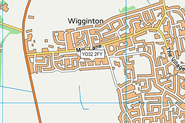 YO32 2FY map - OS VectorMap District (Ordnance Survey)