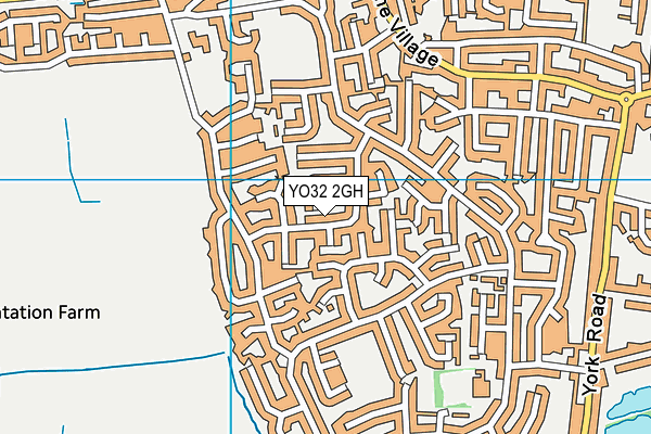 YO32 2GH map - OS VectorMap District (Ordnance Survey)