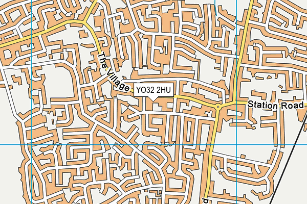 YO32 2HU map - OS VectorMap District (Ordnance Survey)