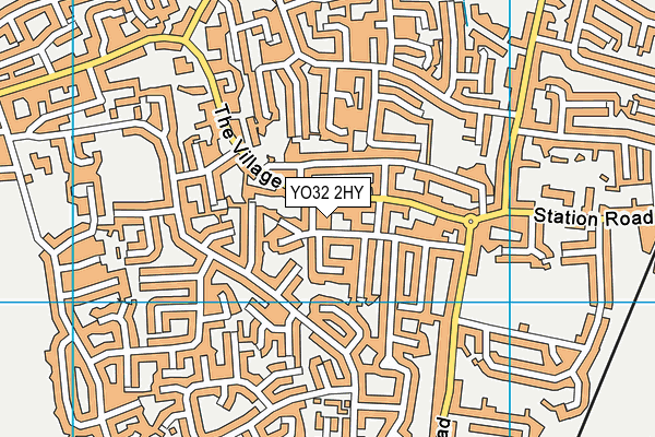YO32 2HY map - OS VectorMap District (Ordnance Survey)