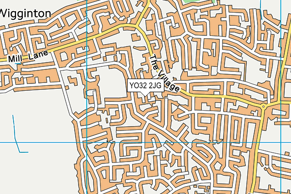 YO32 2JG map - OS VectorMap District (Ordnance Survey)