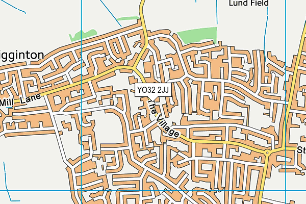 YO32 2JJ map - OS VectorMap District (Ordnance Survey)
