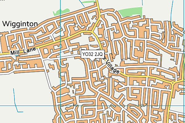 YO32 2JQ map - OS VectorMap District (Ordnance Survey)