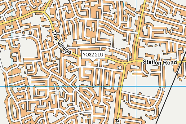 Xercise Fitness map (YO32 2LU) - OS VectorMap District (Ordnance Survey)
