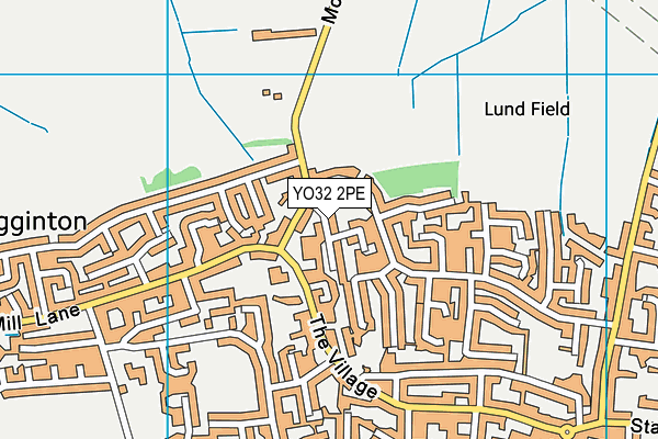 YO32 2PE map - OS VectorMap District (Ordnance Survey)