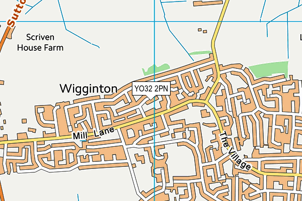 YO32 2PN map - OS VectorMap District (Ordnance Survey)