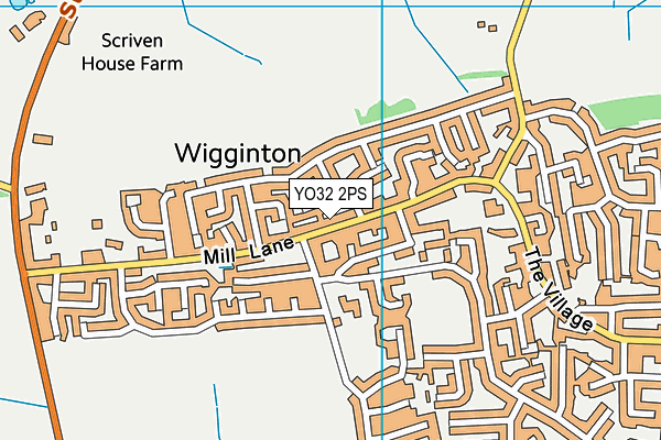 YO32 2PS map - OS VectorMap District (Ordnance Survey)