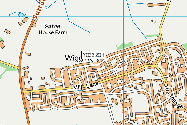 YO32 2QH map - OS VectorMap District (Ordnance Survey)
