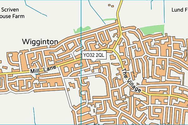YO32 2QL map - OS VectorMap District (Ordnance Survey)