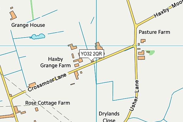 YO32 2QR map - OS VectorMap District (Ordnance Survey)