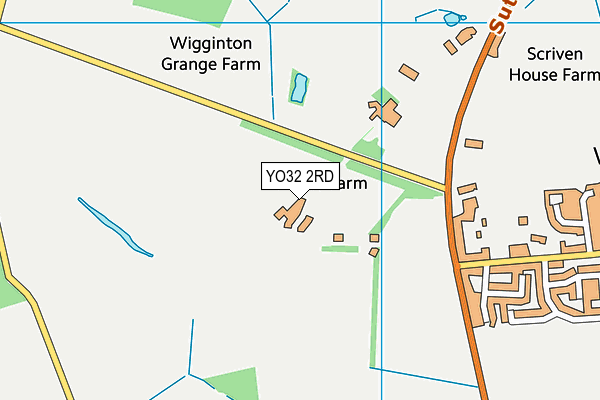 YO32 2RD map - OS VectorMap District (Ordnance Survey)