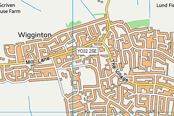 YO32 2SE map - OS VectorMap District (Ordnance Survey)