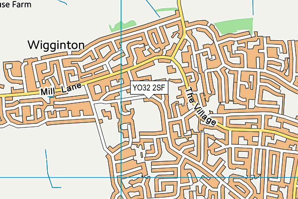 YO32 2SF map - OS VectorMap District (Ordnance Survey)