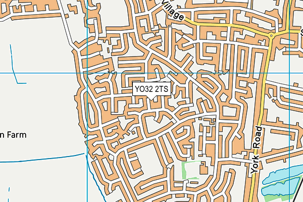 YO32 2TS map - OS VectorMap District (Ordnance Survey)