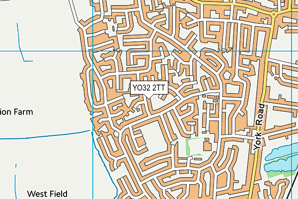 YO32 2TT map - OS VectorMap District (Ordnance Survey)