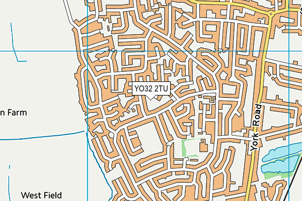 YO32 2TU map - OS VectorMap District (Ordnance Survey)
