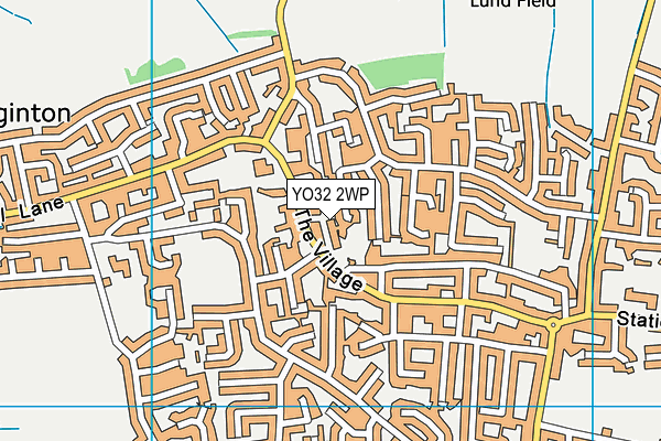 YO32 2WP map - OS VectorMap District (Ordnance Survey)