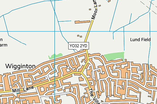 YO32 2YD map - OS VectorMap District (Ordnance Survey)