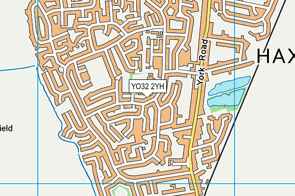YO32 2YH map - OS VectorMap District (Ordnance Survey)