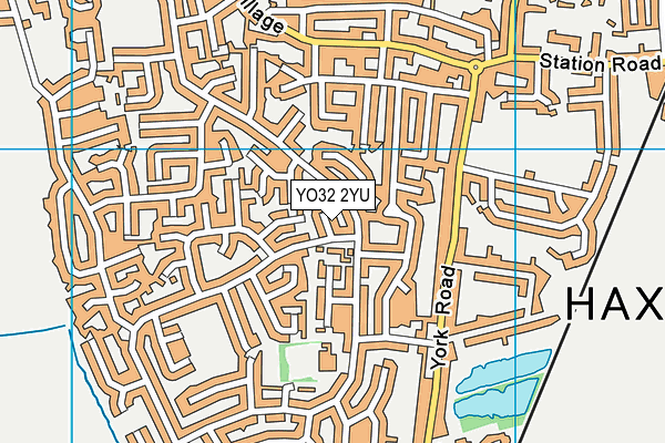 YO32 2YU map - OS VectorMap District (Ordnance Survey)