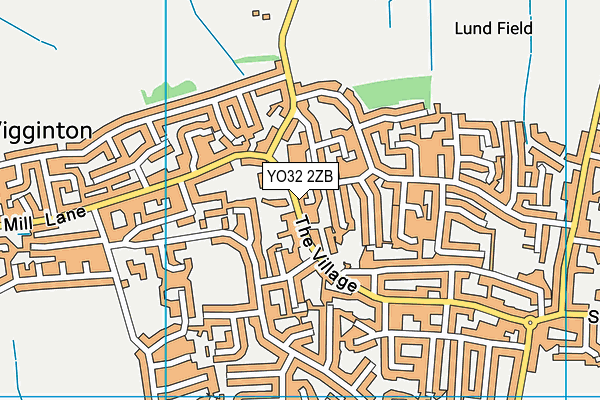 YO32 2ZB map - OS VectorMap District (Ordnance Survey)