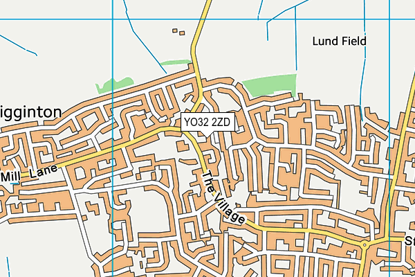 YO32 2ZD map - OS VectorMap District (Ordnance Survey)