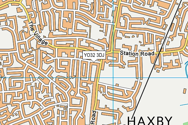 YO32 3DJ map - OS VectorMap District (Ordnance Survey)